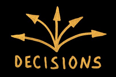 Word Decision and arrows